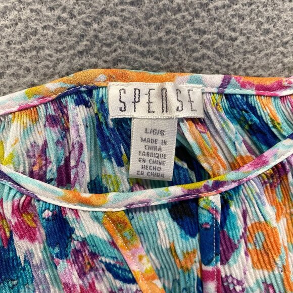 Spense Top Womens Size Large Multicolor Blouse Lightweight Casual - Picture 3 of 8